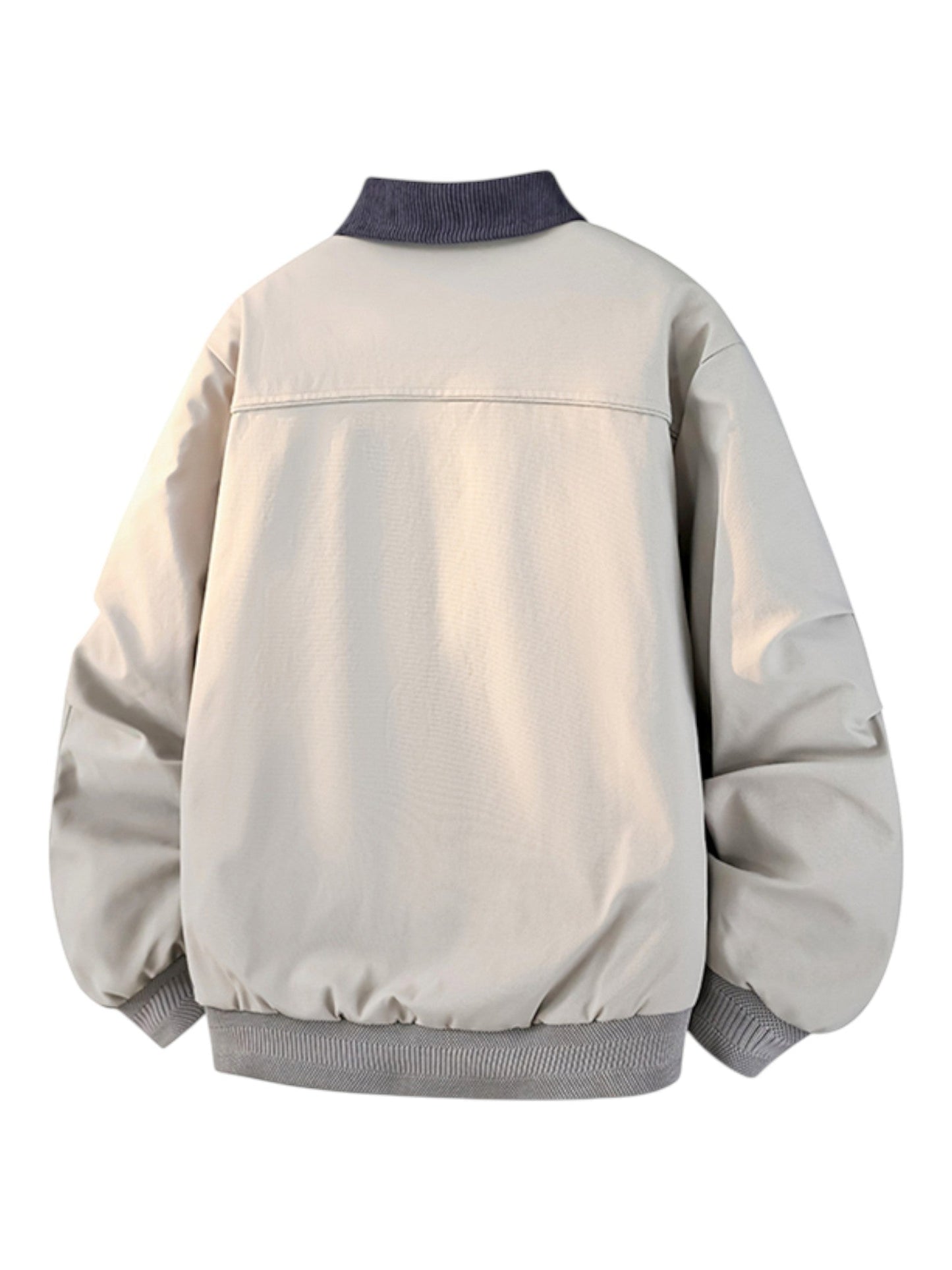 LAYERED-LOOK COLLARED DOWN JACKET st5084