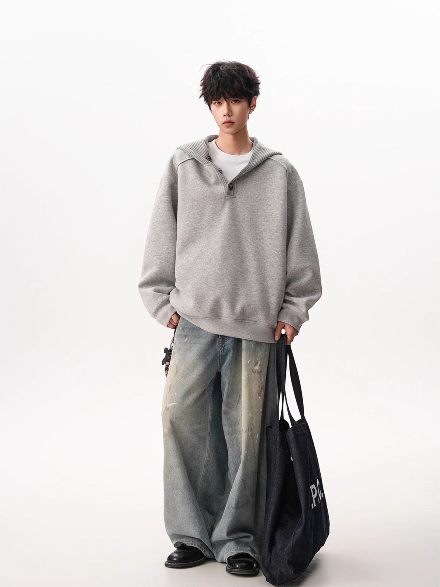 HEAVY KNIT HOODIE st5047