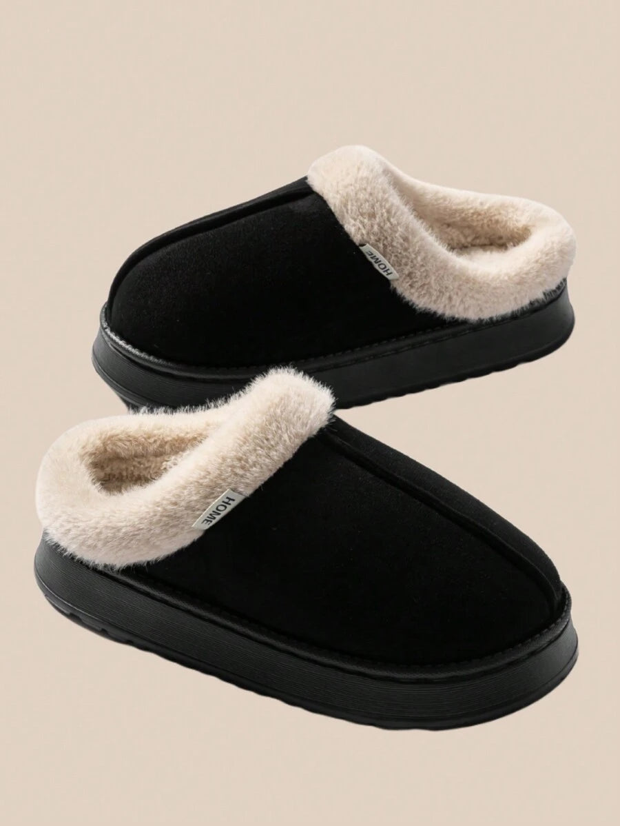 Women's Bootie | Fluffy Khaki Slippers