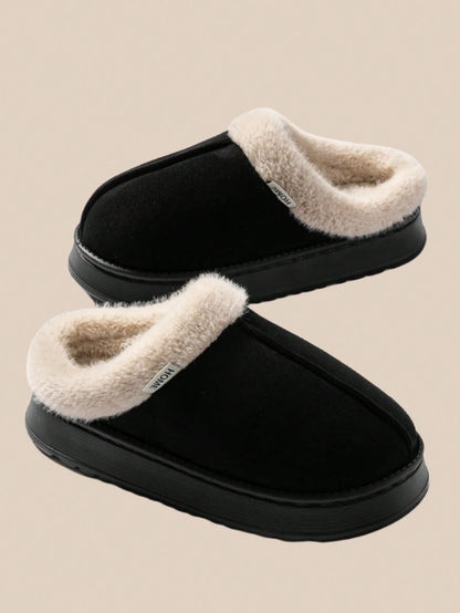 Women's Bootie | Fluffy Khaki Slippers