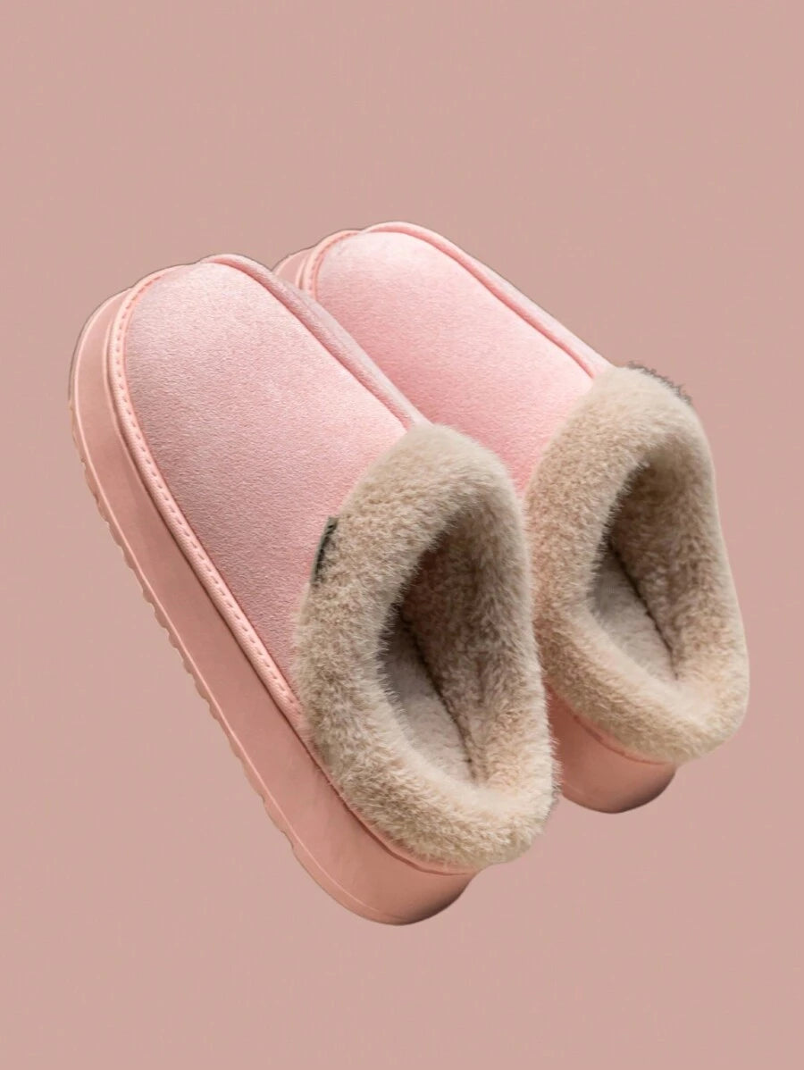 Women's Bootie | Fluffy Khaki Slippers