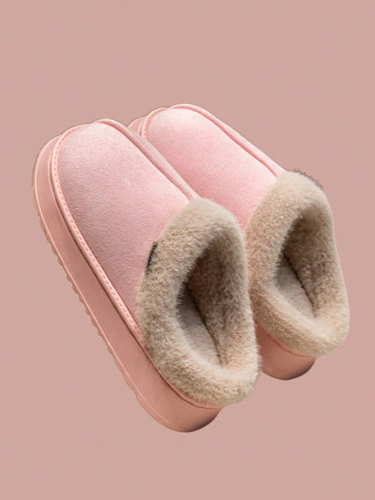 Women's Bootie | Fluffy Khaki Slippers
