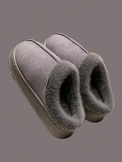 Women's Bootie | Fluffy Khaki Slippers