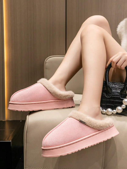 Women's Bootie | Fluffy Khaki Slippers