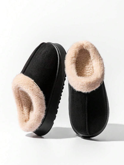 Women's Bootie | Fluffy Khaki Slippers