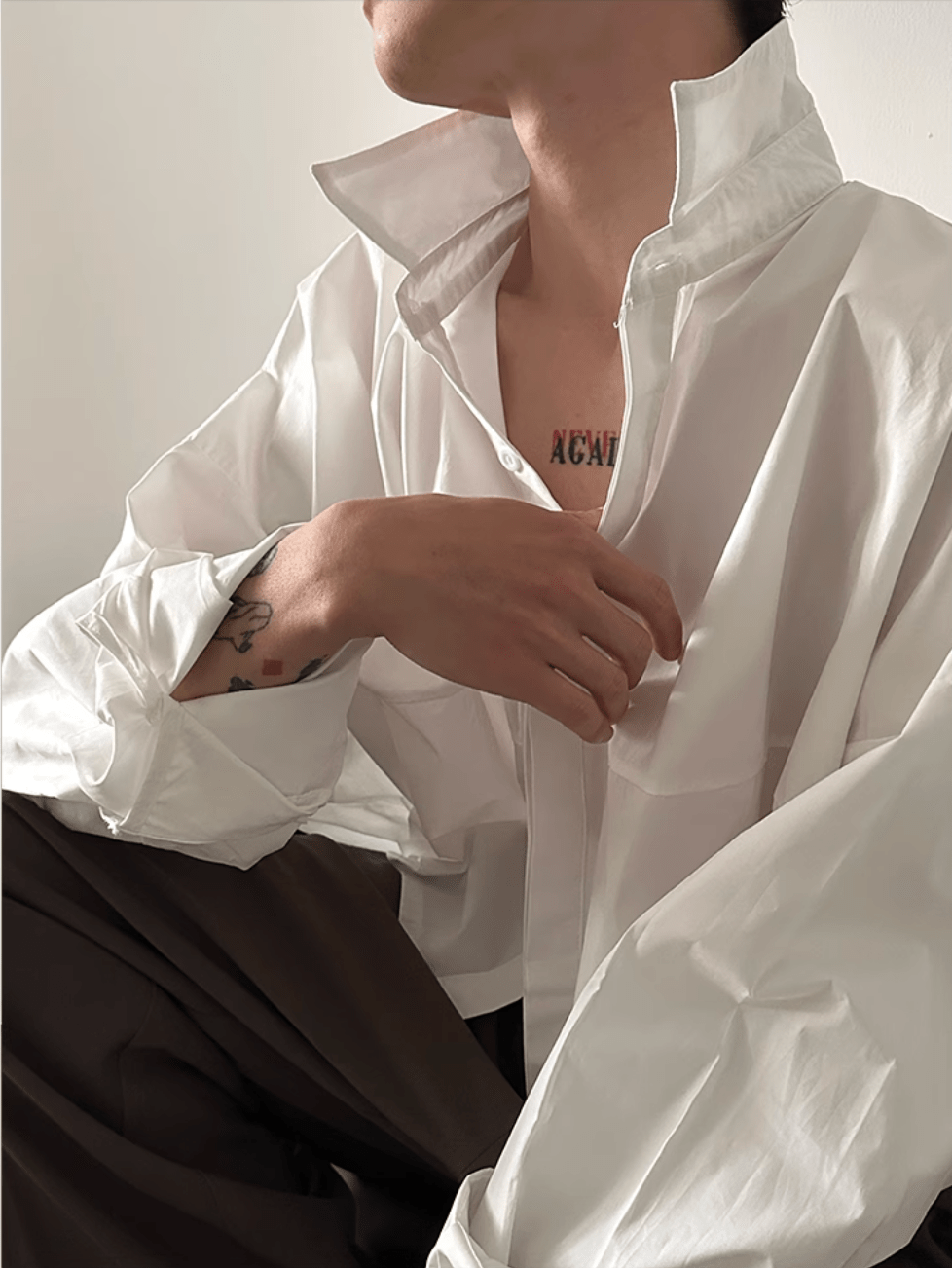 [GENESISBOY] Blue Striped Casual Shirt st2080