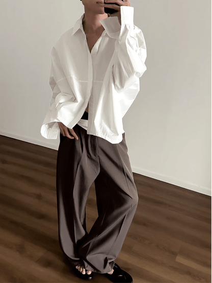 [GENESISBOY] Blue Striped Casual Shirt st2080