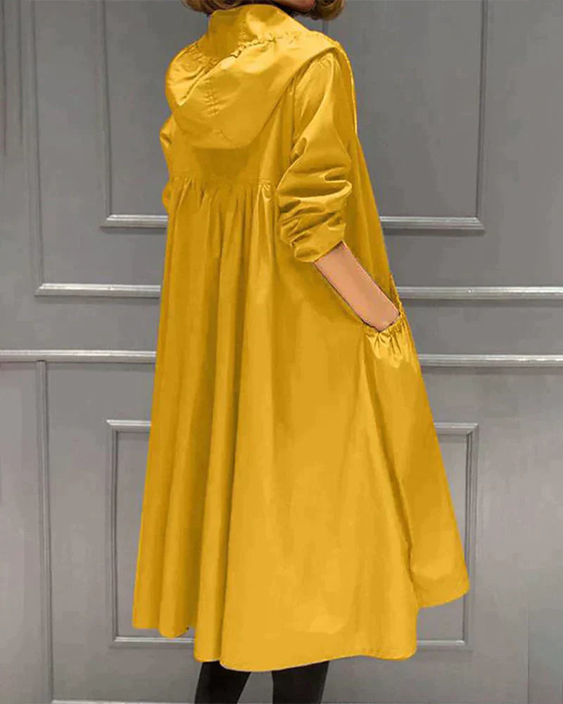 Amelia Windbreaker Jacket | Hooded Relaxed Fit Jacket