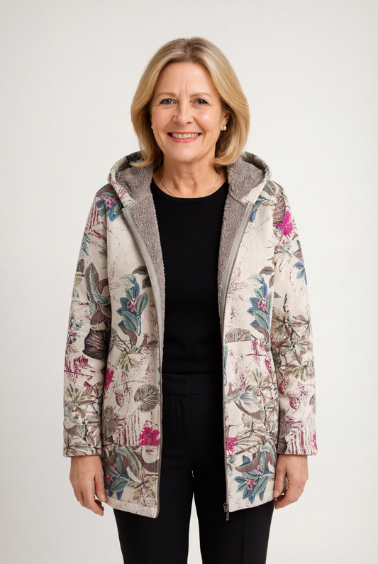 Rose Fleece Jacket | Soft Warmth