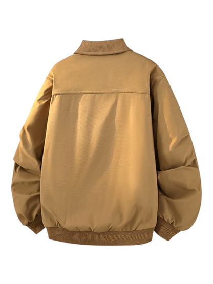 LAYERED-LOOK COLLARED DOWN JACKET st5084