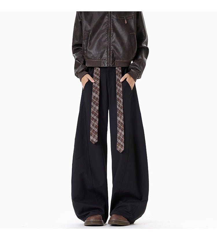 DRAPE SABER-CUT TROUSERS st5080