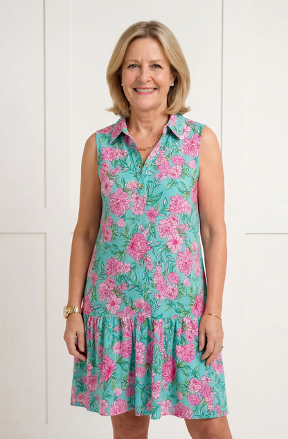 Sleeveless Printed Dress