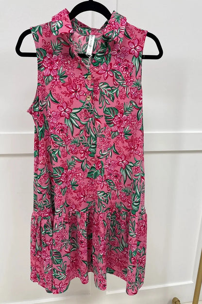 Sleeveless Printed Dress