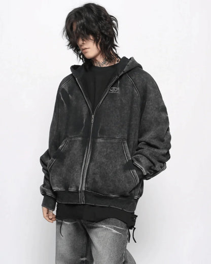 【Mz】high street washed hooded st1890