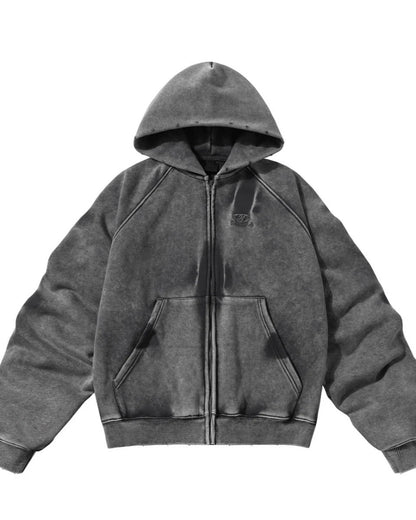 【Mz】high street washed hooded st1890