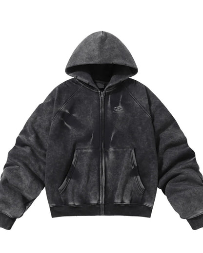 【Mz】high street washed hooded st1890