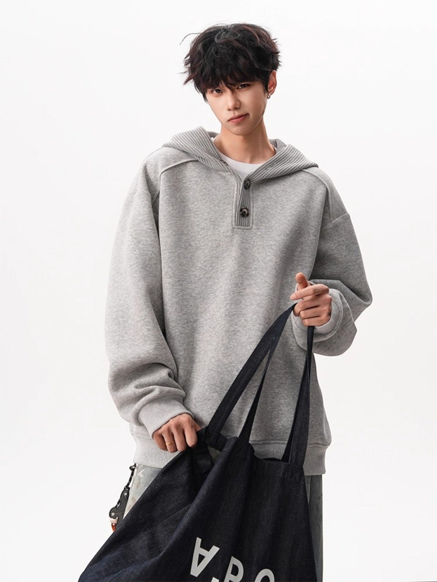 HEAVY KNIT HOODIE st5047