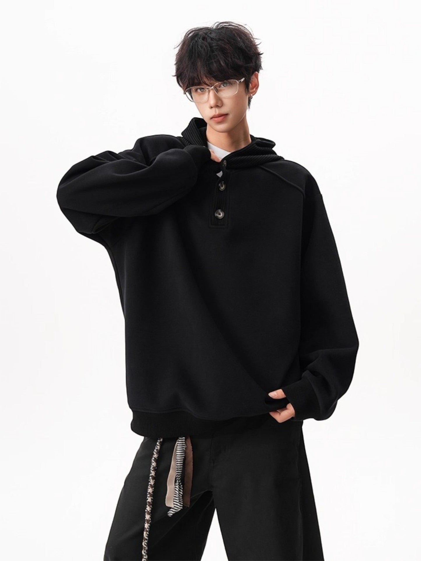 HEAVY KNIT HOODIE st5047