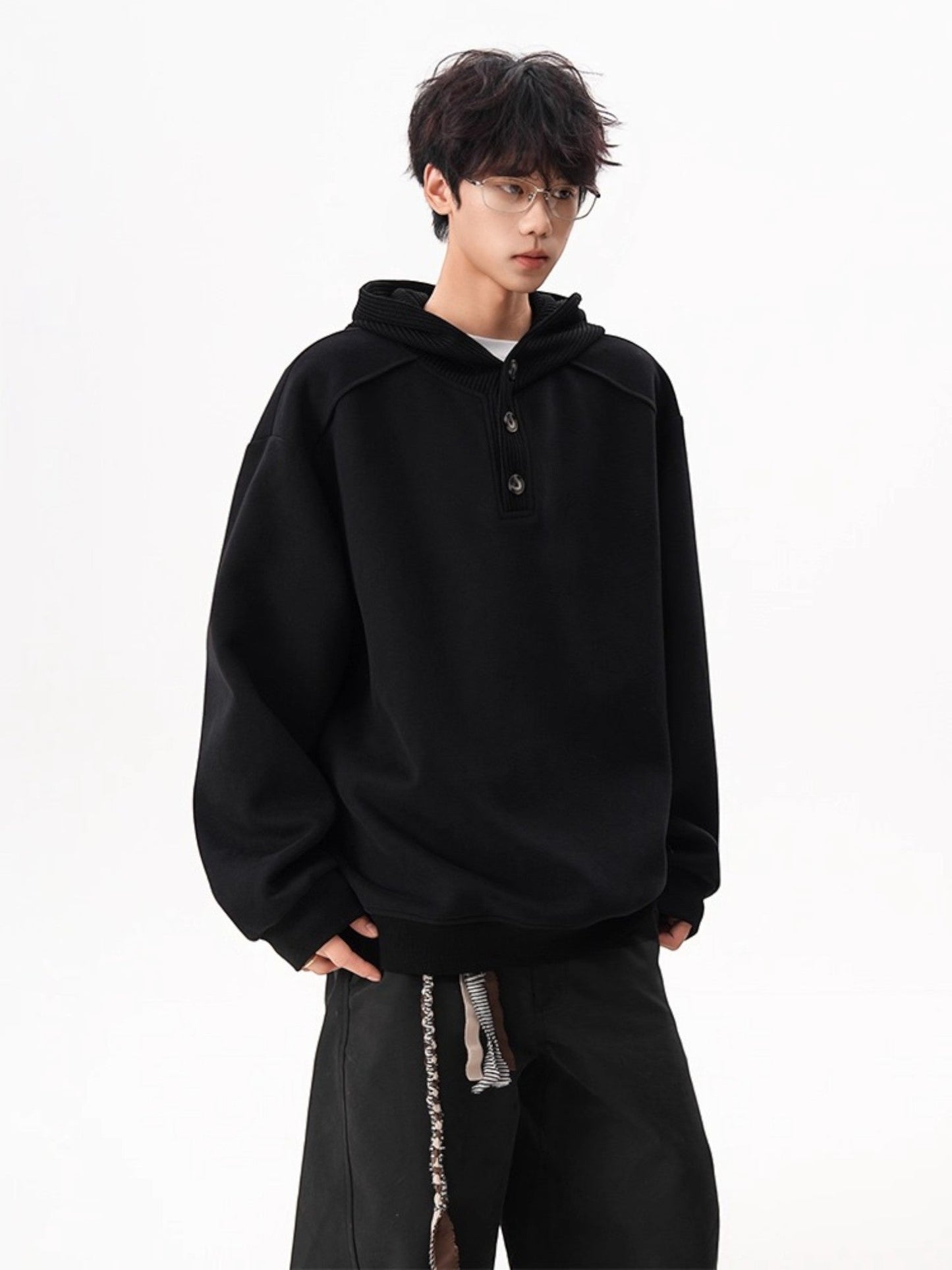 HEAVY KNIT HOODIE st5047