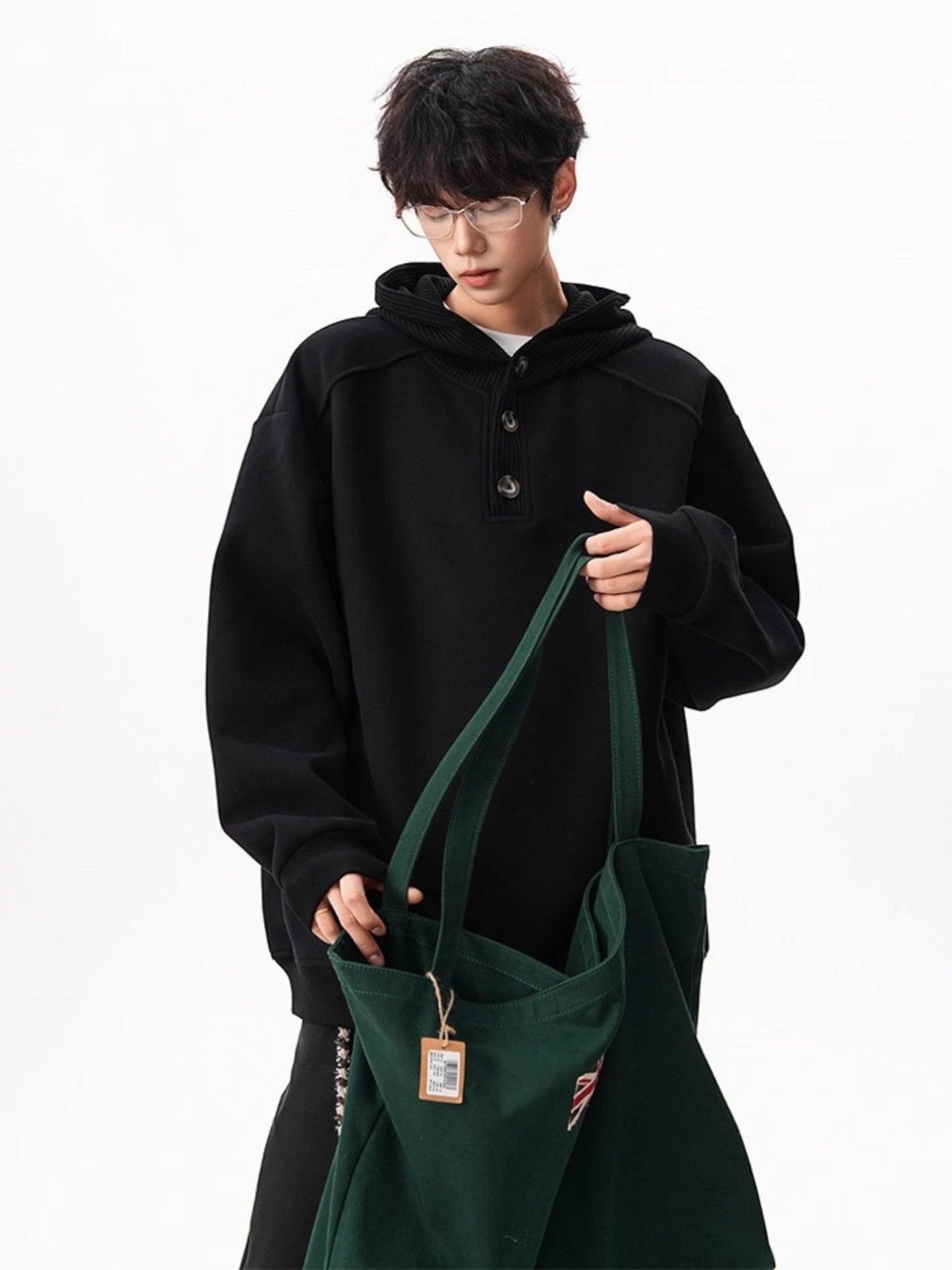 HEAVY KNIT HOODIE st5047