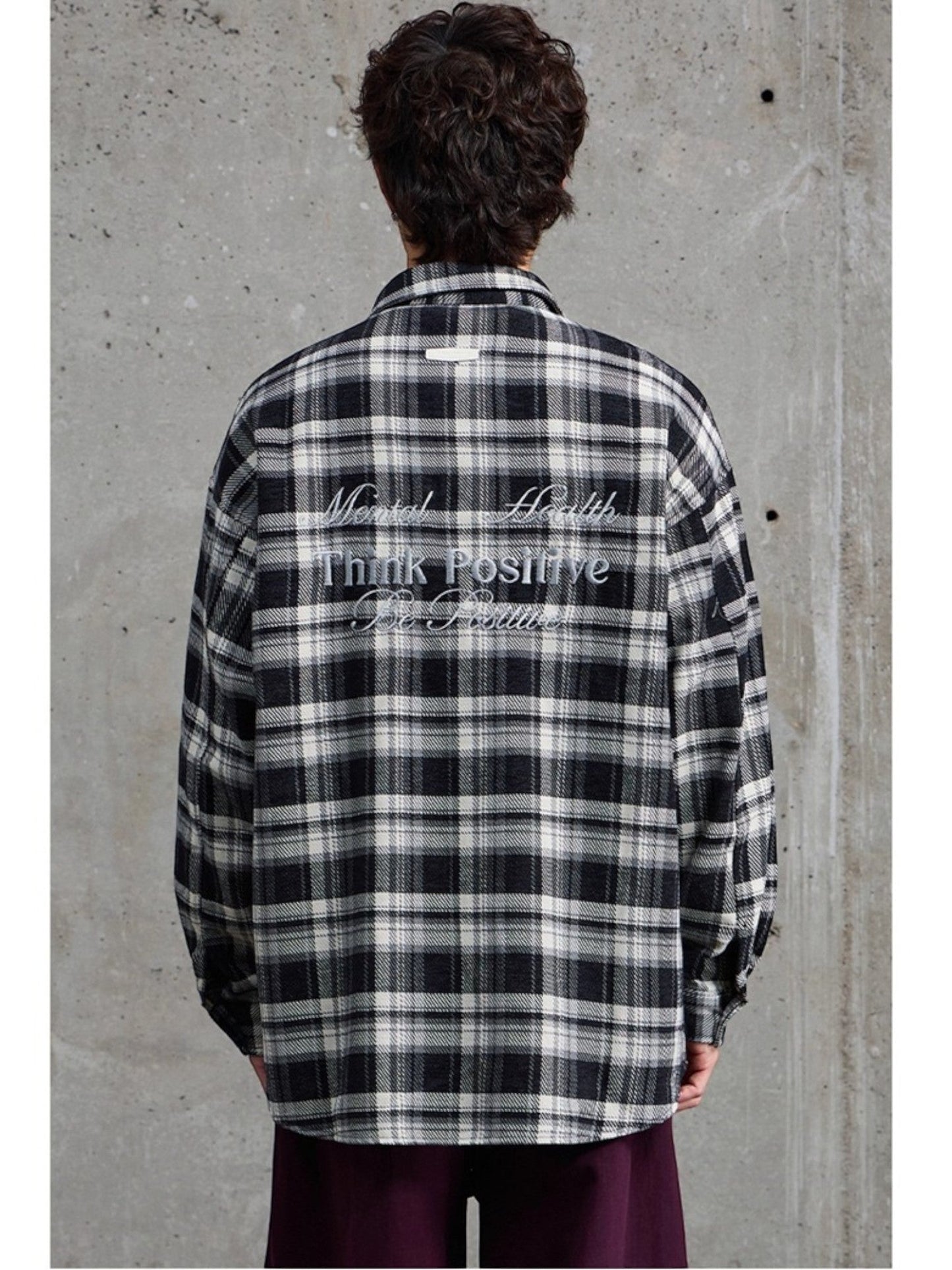 EMBROIDERED PLAID shirt st5069