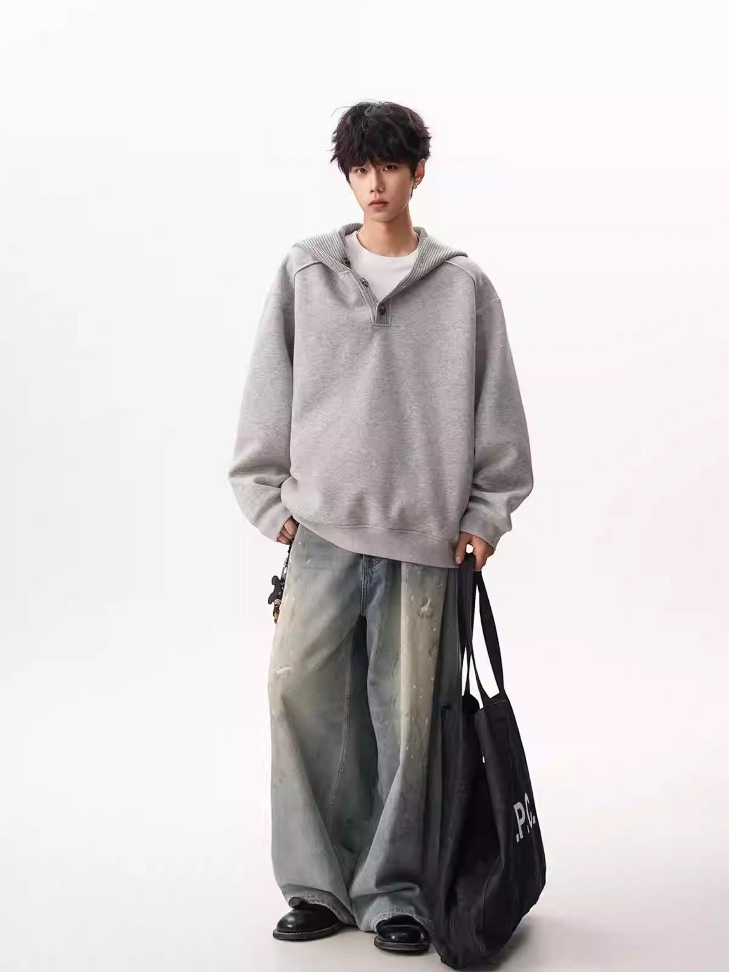 HEAVY KNIT HOODIE st5047